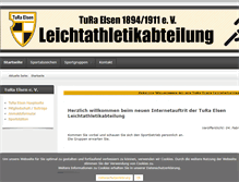 Tablet Screenshot of leichtathletik.tura-elsen.de