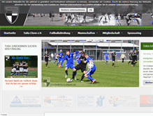 Tablet Screenshot of fussball.tura-elsen.de