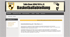 Desktop Screenshot of basketball.tura-elsen.de